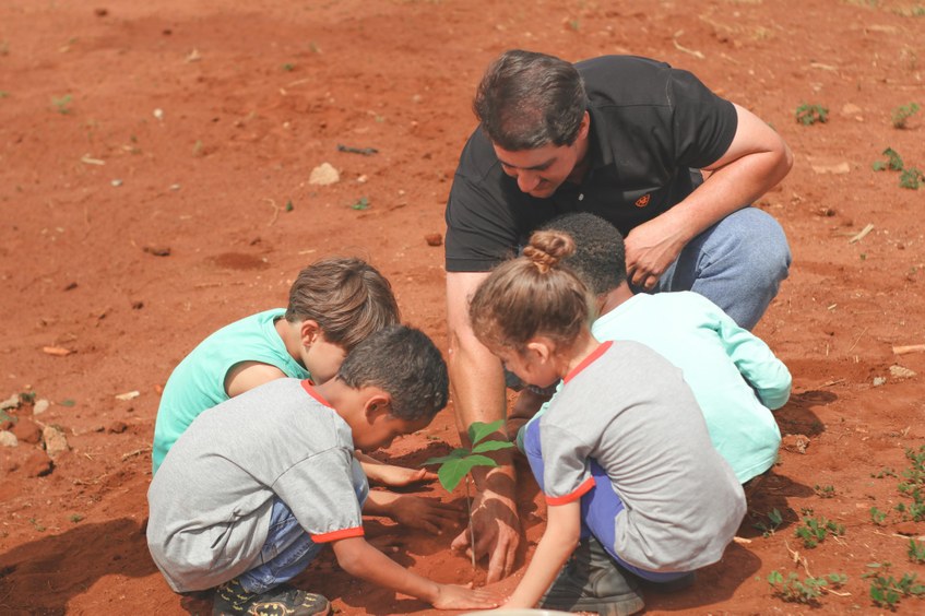 Plantio de arvores na Feira Livre