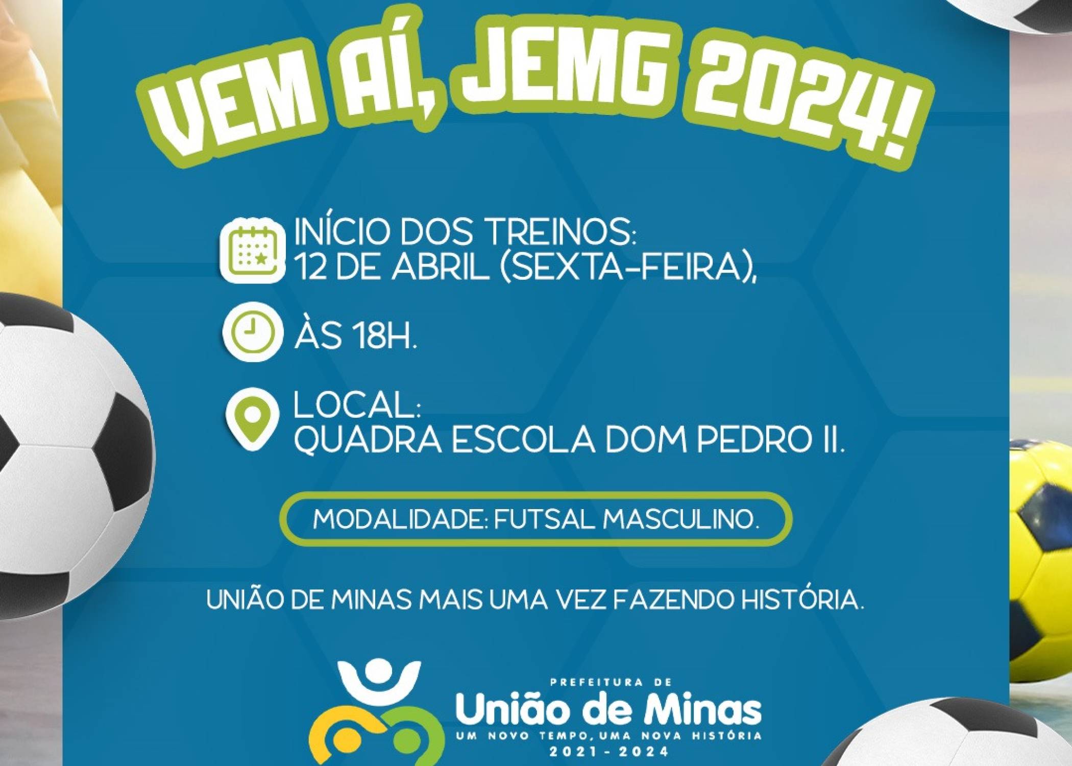 União de Minas vai participar do JEMG pelo 6º ano consecutivo!