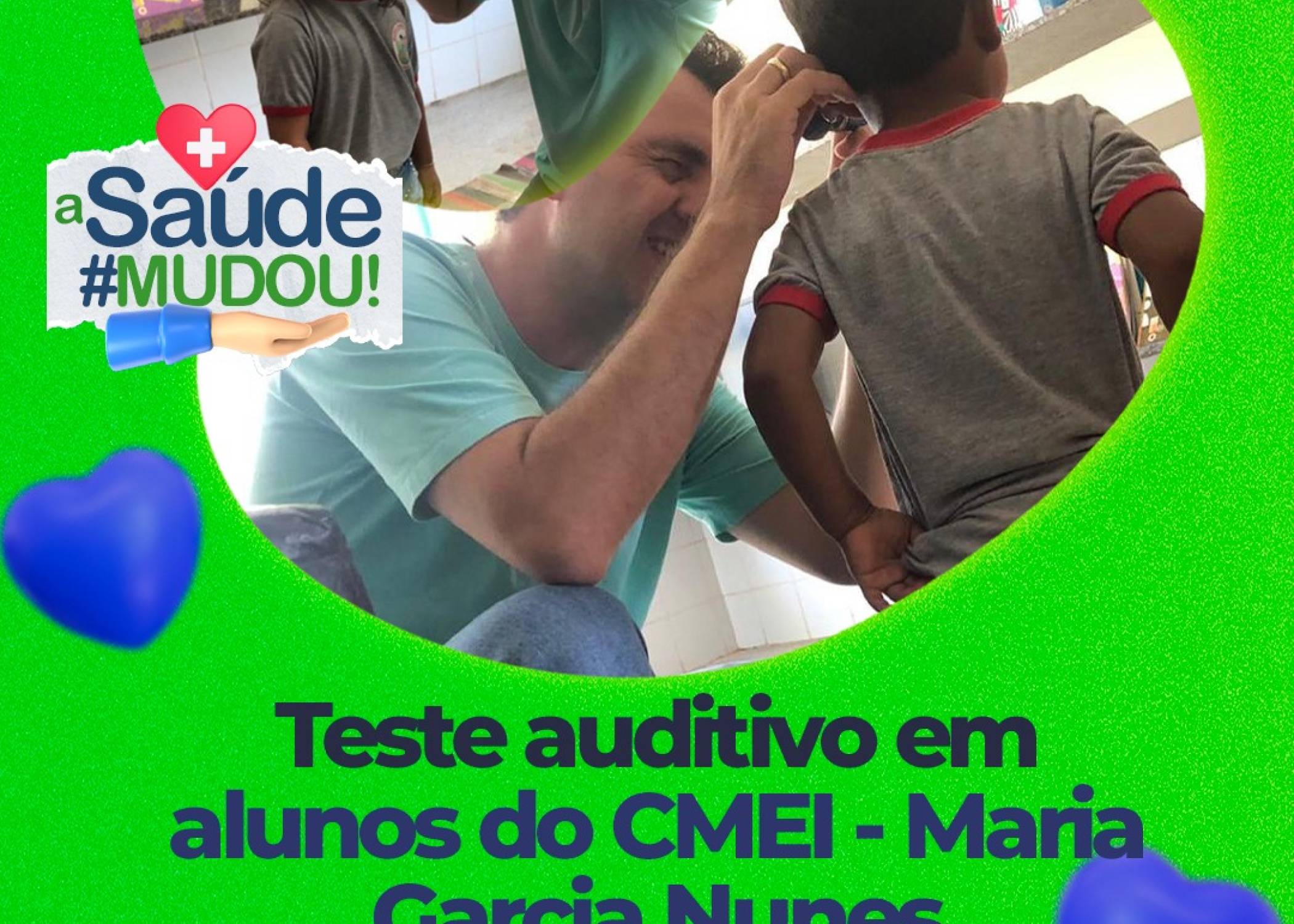 👂🎶🧒 No CMEI Maria Garcia Nunes foram realizados testes auditivos nas crianças!
